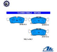 BRAKE PAD SET DISC BRAKE 13.0460-7282.2 FOR JEEP GRAND/CHEROKEE/IV/SUV 3.6L 6cyl