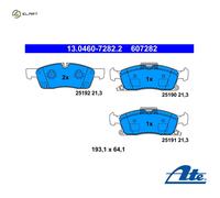BRAKE PAD SET DISC BRAKE 13.0460-7282.2 FOR JEEP GRAND/CHEROKEE/IV/SUV 3.6L 6cyl