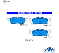 BRAKE PAD SET DISC BRAKE 13.0460-7282.2 FOR JEEP GRAND/CHEROKEE/IV/SUV 3.6L 6cyl