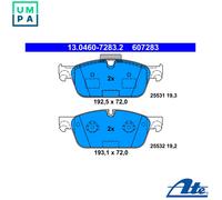 Front Brake Pads Set MB:W166,X166,C292,GLE,GL,ML,GLS A0074207920 0074207920