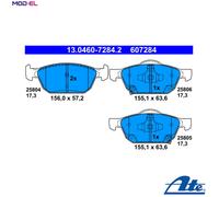 BRAKE PAD SET DISC BRAKE 13.0460-7284.2 FOR HONDA CIVIC/IX/VIII/Tourer 1.0L 4cyl