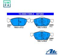 BRAKE PAD SET DISC BRAKE 13.0460-7284.2 FOR HONDA CIVIC/IX/VIII/Tourer 1.0L 4cyl