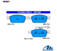 Brake pads 13.0460-7286.2 ATE for VW TRANSPORTER / CARAVELLE Mk V Bus