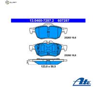 ATE 13.0460-7287.2 Brake pad set