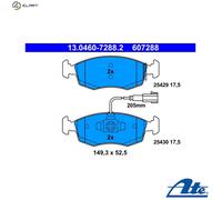 BRAKE PAD SET DISC BRAKE 13.0460-7288.2 FOR FIAT PUNTO/GRANDE/EVO/Hatchback 1.2L