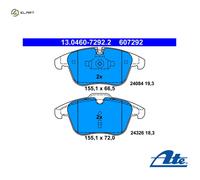 Brake pads 13.0460-7292.2 ATE for JAGUAR XF I S-TYPE II XJ XK II Coupe