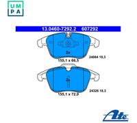 Brake pads 13.0460-7292.2 ATE for JAGUAR XF I S-TYPE II XJ XK II Coupe