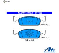 Brake pads 13.0460-7298.2 ATE for DACIA RENAULT SMART