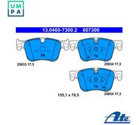 ATE Brake Pad Set 13.0460-7300.2 - Disc Brake for CITROËN/PEUGEOT 308 II, 308 SW II, C4 Picasso II