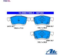 ATE Brake Pad Set 13.0460-7302.2 - Disc Brake for FIAT 500L (77366915)