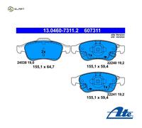 BRAKE PAD SET DISC BRAKE 13.0460-7311.2 FOR JEEP FIAT EBT/552 63 087 2.0L 4cyl