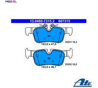 BRAKE PAD SET DISC BRAKE 13.0460-7315.2 FOR MINI COUNTRYMAN CLUBMAN BMW B37C15