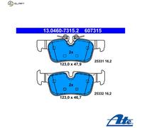 Brake pads 13.0460-7315.2 ATE for BMW MINI