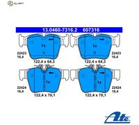 BRAKE PAD SET DISC BRAKE 13.0460-7316.2 FOR MERCEDES-BENZ C-CLASS/Convertible