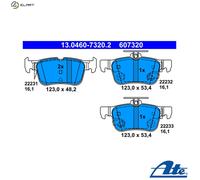 ATE 13.0460-7320.2 Brake pad set