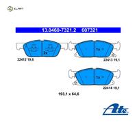 BRAKE PAD SET DISC BRAKE 13.0460-7321.2 FOR FORD USA T9CE/T9CF/T8CM/T8CC 2.0L