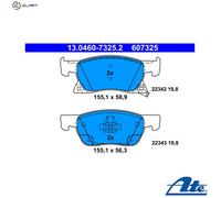 ATE Brake Pad Set 13.0460-7325.2 – for Opel/Vauxhall Astra K (Mk7, 2015–2019)