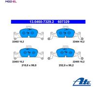 Brake pads 13.0460-7329.2 ATE for AUDI A4 B9 A4 B9 Avant A4 Allroad B9 A5 Q5