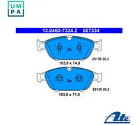 Brake pads 13.0460-7334.2 ATE for AUDI A7 Sportback A6 C7 A8 D4 A6 C7 Avant