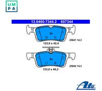 ATE 13.0460-7344.2 Brake pad set