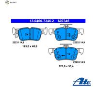 ATE 13.0460-7346.2 Brake pad set