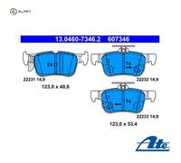 BRAKE PAD SET DISC BRAKE 13.0460-7346.2 FOR FORD USA YMCB/YMCA/YLCA/YLCB 2.0L