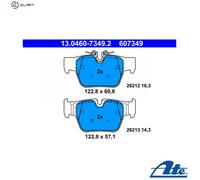 ATE Disc Brake Pad Set 13.0460-7349.2 for BMW MINI