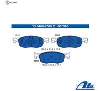 ATE 13.0460-7365.2 Brake pad set