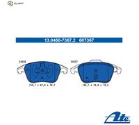 ATE Brake Pad Set 13.0460-7367.2 - Disc Brake - Fits Peugeot Citroën Opel