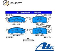 ATE Brake pad set 13.0460-8004.2 incl. wear warning contact with accessories MERCEDES-BENZ: ML-Class