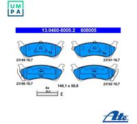 BRAKE PAD SET DISC BRAKE 13.0460-8005.2 FOR MERCEDES-BENZ M 111.977 2.3L 4cyl
