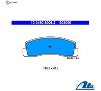 ATE 13.0460-8006.2 Brake pad set