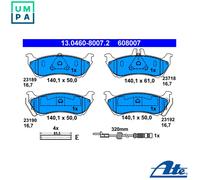 Brake pads 13.0460-8007.2 ATE for MERCEDES-BENZ M-CLASS
