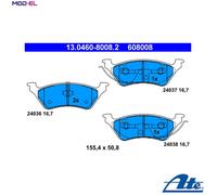BRAKE PAD SET, DISC BRAKE 13.0460-8008.2
