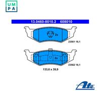 ATE 13.0460-8010.2 Brake pad set