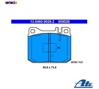 BRAKE PAD SET DISC BRAKE 13.0460-9028.2 FOR MERCEDES-BENZ 123/Break/T-Model 2.3L