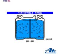 FRONT BRAKE PAD SET DISC BRAKE FITS: MERCEDES-BENZ S-CLASS S 350 TURBO-D /S 2