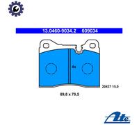 ATE Brake Pad Set 13.0460-9034.2 Disc Brake Fits Alfa Romeo 75 Sedan 2.5L 6cyl