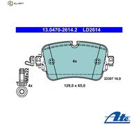 ATE 13.0470-2614.2 Brake pad set