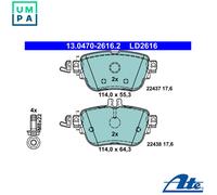 ATE Brake Pads 13.0470-2616.2 - Disc brake for Mercedes-Benz E-Class, E-Class T-Model, CLS