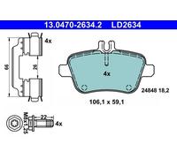 Brake pads 13.0470-2634.2 ATE for MERCEDES-BENZ CLA Coupe GLA-CLASS