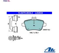 ATE 13.0470-2634.2 Brake pad set