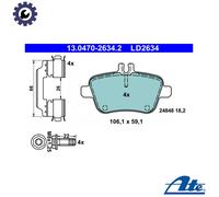 ATE Brake Pad Set 13.0470-2634.2 for Mercedes-Benz CLA Coupe & GLA-Class (CLA 220 4MATIC)