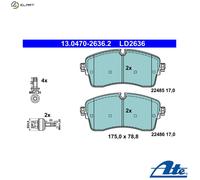 ATE 13.0470-2636.2 Brake pad set
