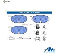ATE 13.0470-2643.2 Brake pad set