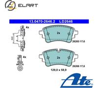 Fits ATE 13.0470-2646.2 BRAKE PADS. AUDI T. A4/A5/A6/A7 1.4-3.0 19- CERAMIC UK