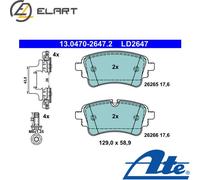 ATE 13.0470-2647.2 Brake pad set