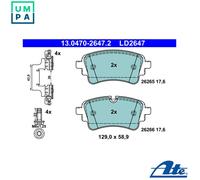 ATE Brake Pad Set 13.0470-2647.2 – Disc Brake, Fits Audi A4 Allroad B9 45 TFSI