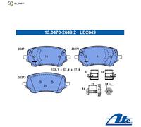 ATE 13.0470-2649.2 Brake pad set