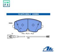 ATE 13.0470-2654.2 Brake pad set
